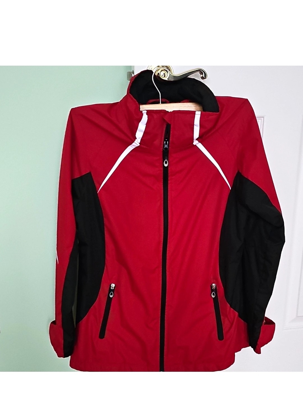 Hawke & Co Red Jacket with Black Panels